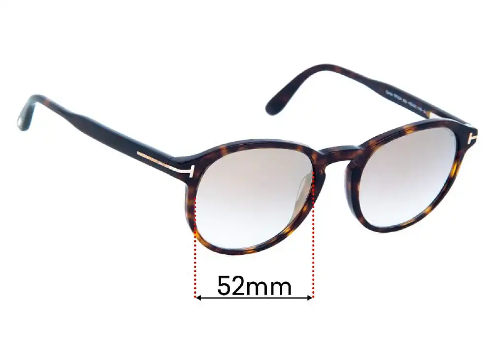 Tom Ford Dante TF834 52mm Replacement Lenses